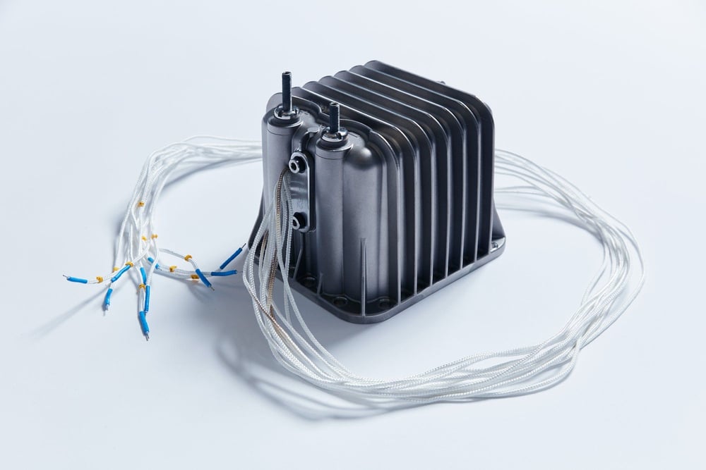 A solid oxide electrolysis stack developed by Haldor Topsoe