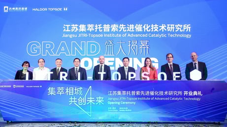 The official opening of the Jiangsu JITRI-Topsoe Joint R&D Center that will make advanced new technologies and services available for customers in China and the Jiangsu Province.