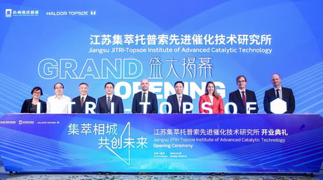 The official opening of the Jiangsu JITRI-Topsoe Joint R&D Center that will make advanced new technologies and services available for customers in China and the Jiangsu Province.