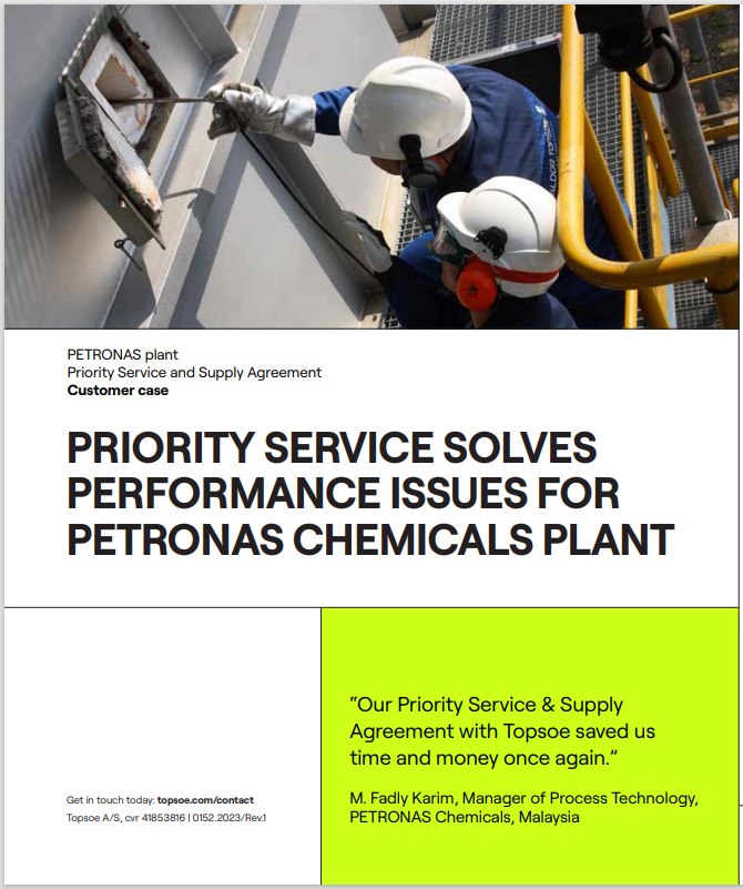 Priority service solves performance issues for Petronas chemicals plant