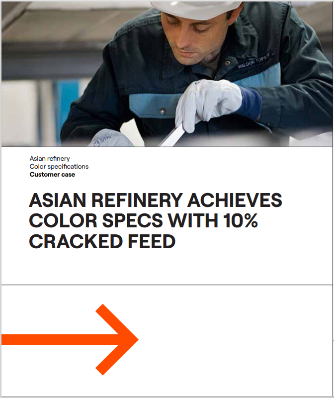Asian Refinery Achieves Color Specs With 10% Cracked Feed