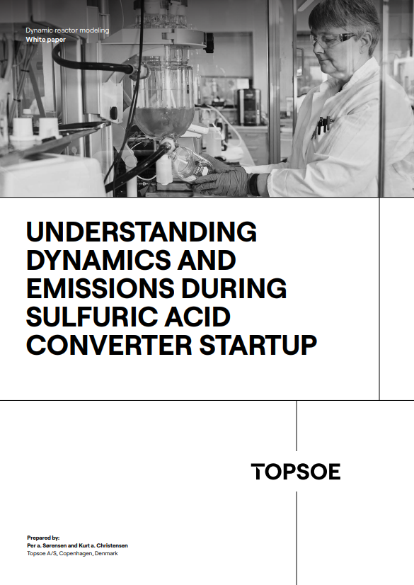 Understanding dynamics and emissions during sulfuric acid converter startup