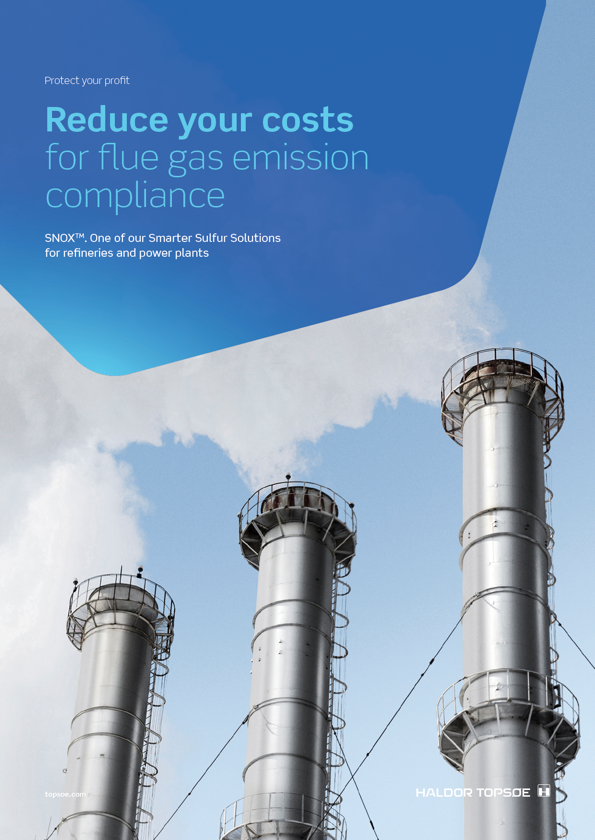 SNOX™ - reduce your costs for flue gas emission compliance SNOX™ - reduce your costs for flue gas emission compliance