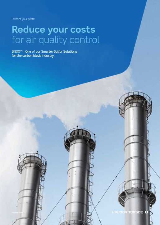 SNOX™ for carbon black - reduce your costs for air quality control SNOX™ for carbon black - reduce your costs for air quality control