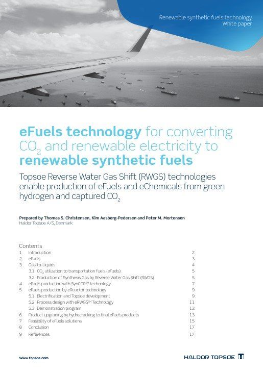 Renewable synthetic fuels technology white paper