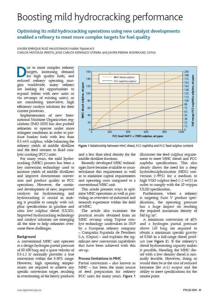 Boosting mild hydrocracking performance Boosting mild hydrocracking performance