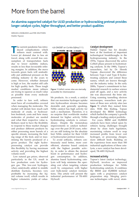 More from the barrel - article from PTQ 2021 Catalysis issue