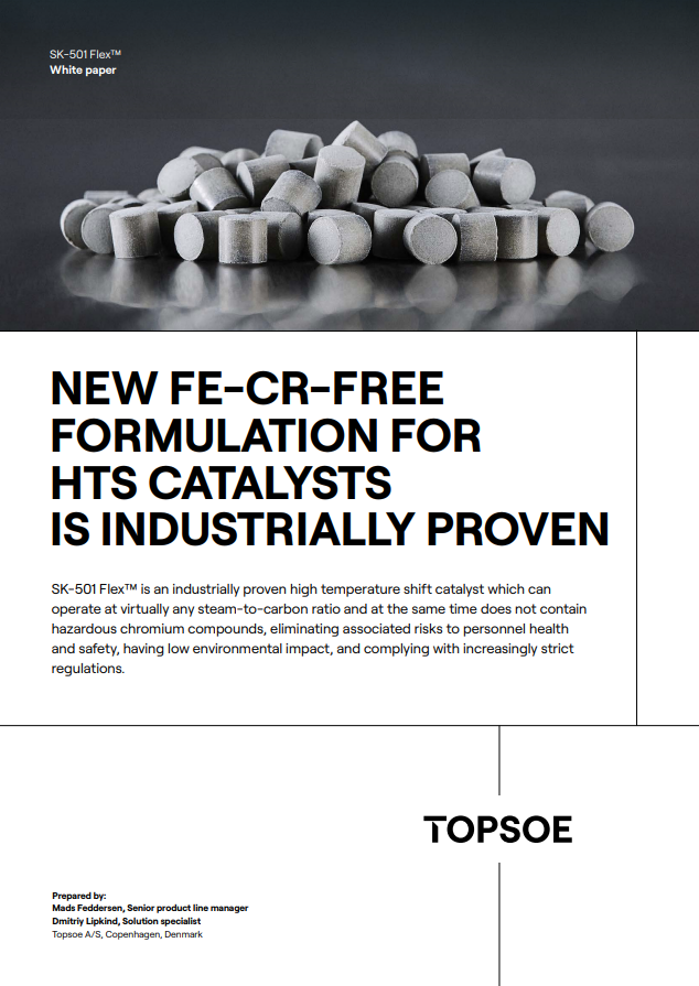 NEW FE-CR-FREE FORMULATION FOR HTS CATALYSTS IS INDUSTRIALLY PROVEN NEW FE-CR-FREE FORMULATION FOR HTS CATALYSTS IS INDUSTRIALLY PROVEN