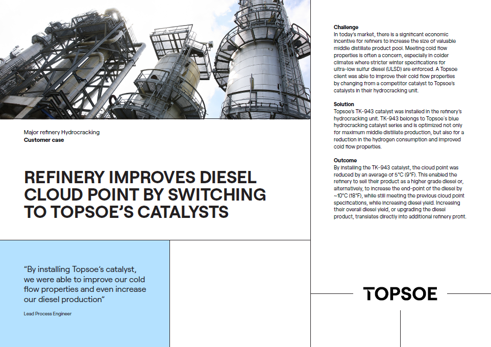 Case Major refinery Hydrocracking Case Major refinery Hydrocracking
