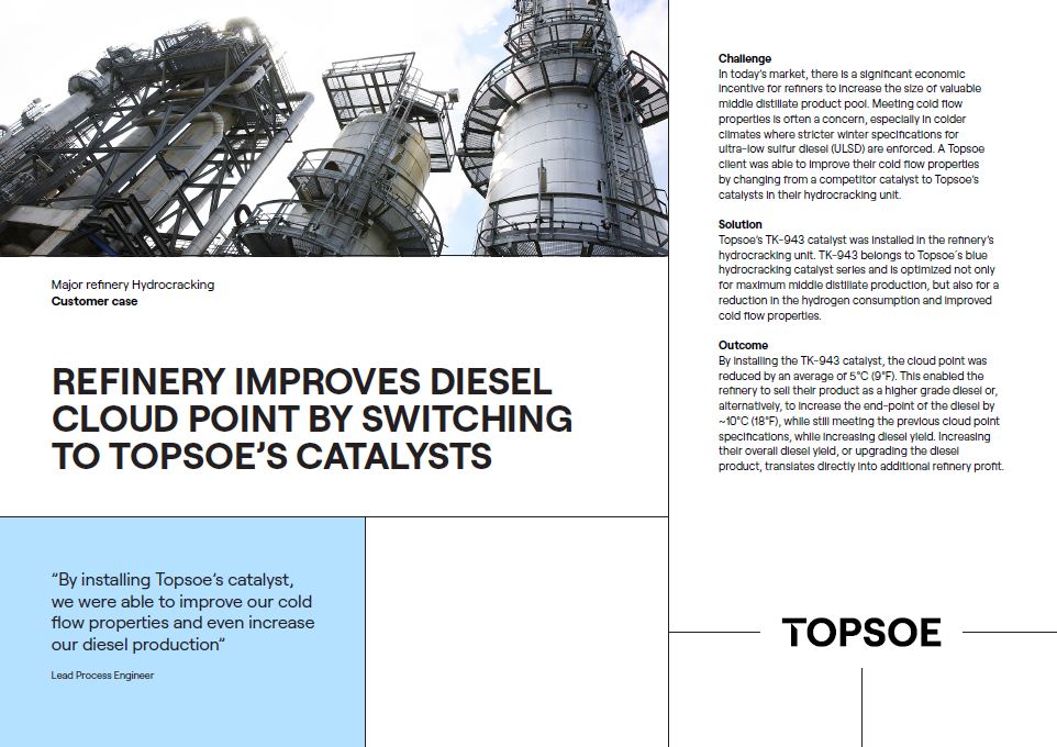 Case Major refinery Hydrocracking