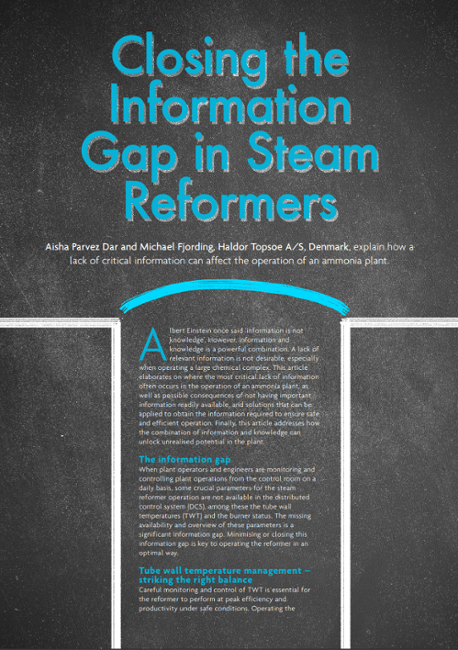 Closing the information gap in Steam Reformers