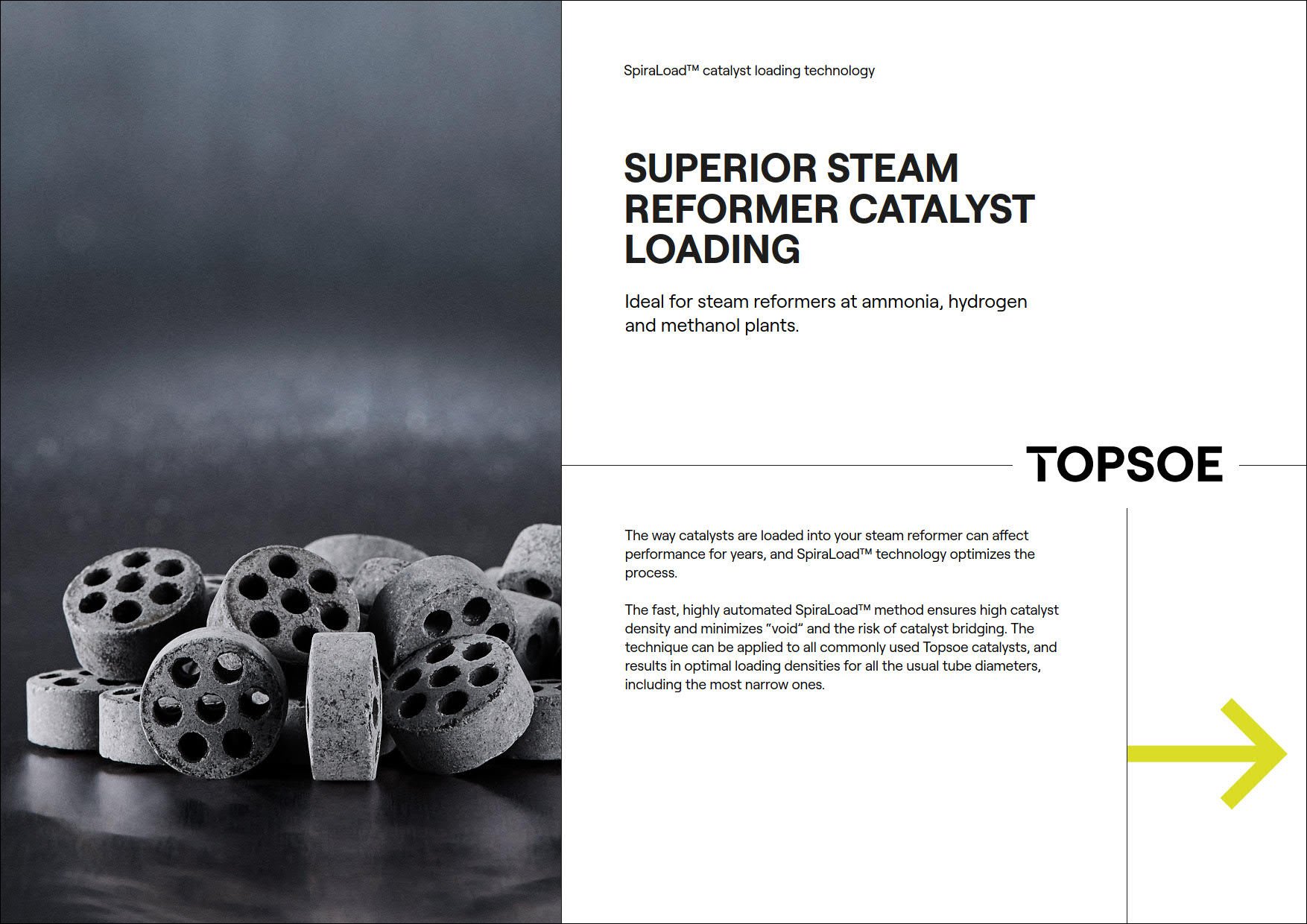 Superior steam reformer catalyst loading