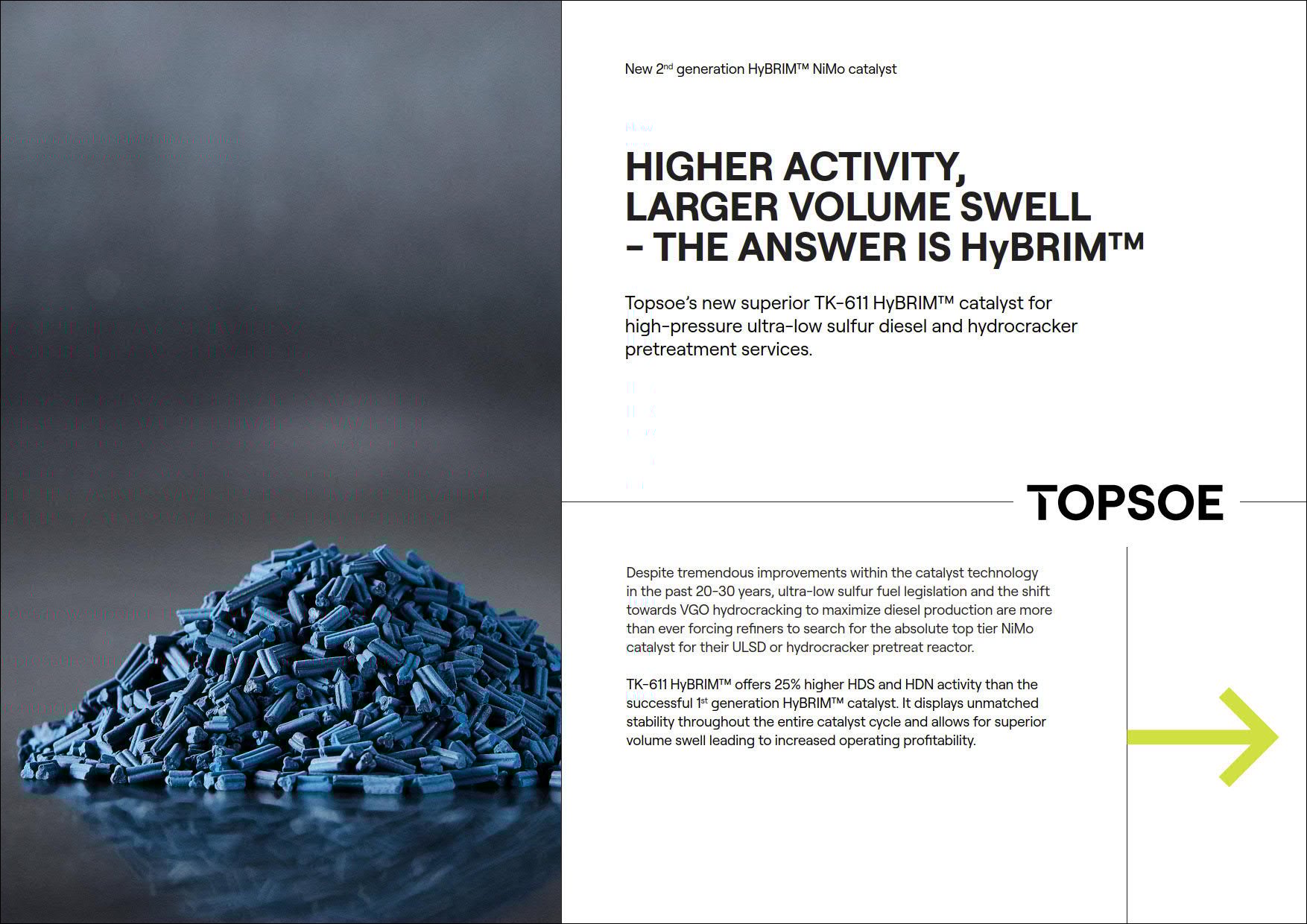 Higher activity, larger volume swell - The answer is HyBRIM™