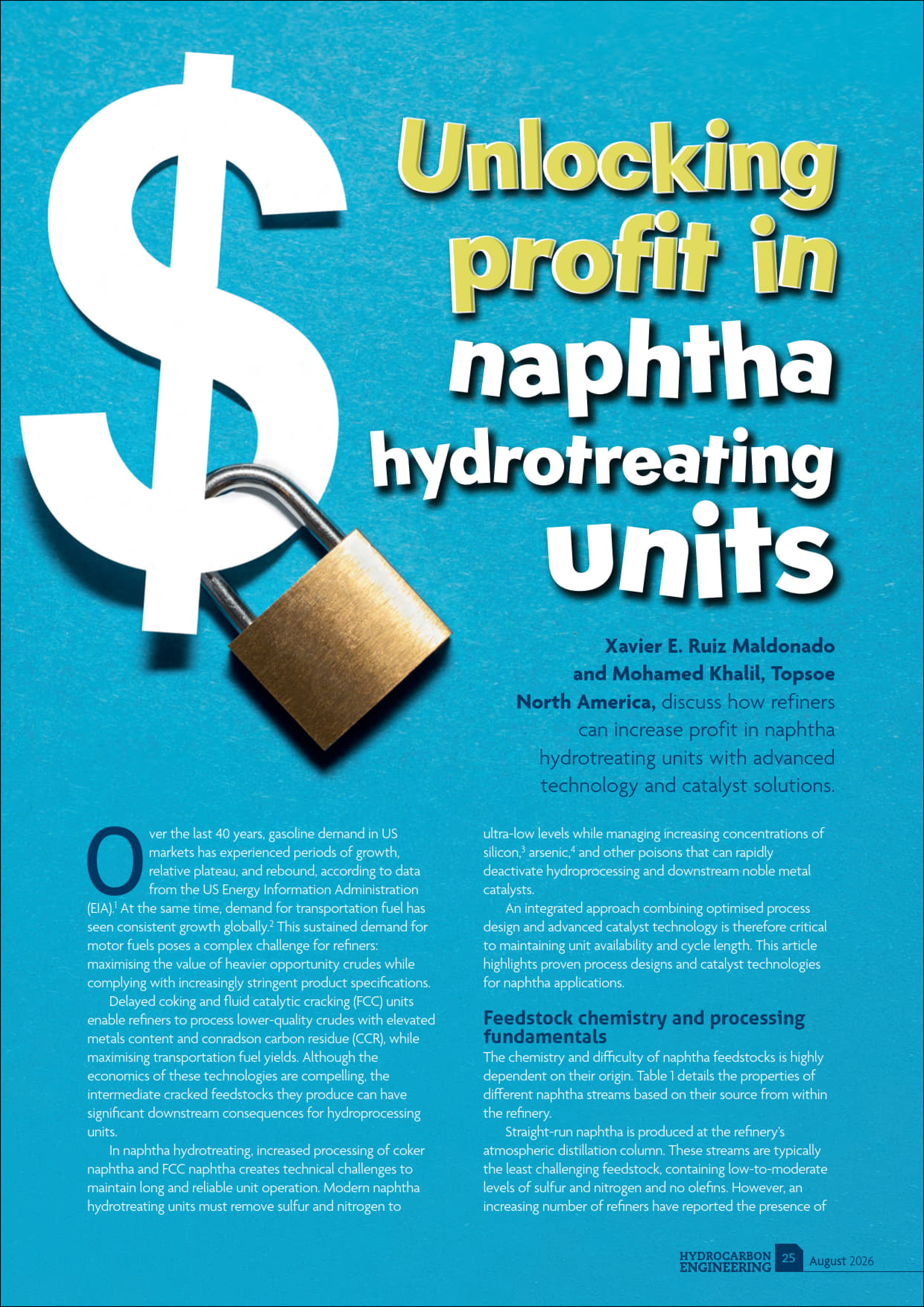 Unlocking profit in naphtha hydrotreating units featured Image