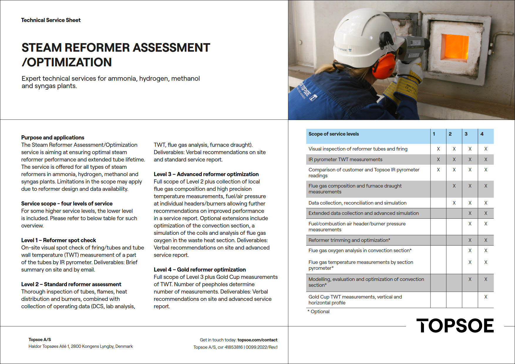 Steam reformer assessment/optimization